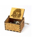 Caja de música de Juego de tronos de Star Wars negra de madera tallada envejecida caliente con tema de manivela de mano regalo d