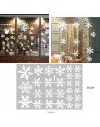 Navidad copo de nieve estática adhesiva de cristal reutilizable pegatina estática extraíble para la decoración de la fiesta de l