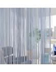 300x260cm cortinas de color sólido rayas blanco gris clásico línea cortina ventana persiana Valance habitación divisor puerta de