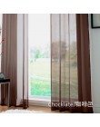 Estilo europeo y americano Pantalla de ventana blanca cortinas de puerta sólidas Panel de cortina de tul transparente para sala 