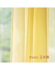 Estilo europeo y americano Pantalla de ventana blanca cortinas de puerta sólidas Panel de cortina de tul transparente para sala 