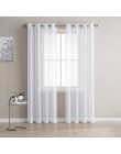 Cortina de hilo blanco sólido de Europa cortinas de tul para ventana para sala de estar cocina moderna ventana tratamientos Voil