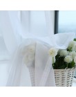 Cortina de hilo blanco sólido de Europa cortinas de tul para ventana para sala de estar cocina moderna ventana tratamientos Voil