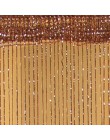 Cortina de cristal de lujo de 200x100 cm línea de Flash brillante cortina para puerta con cadena de borlas ventana divisor de ha