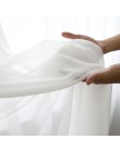 Cortinas blancas de tul blanco sólido cortinas modernas para sala de estar cortinas transparentes de tul cortinas de ventana tra