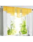 Cortina de cocina de tul volador para ventana balcón Roma diseño plisado costura colores Voile cortina pura cortinas de hilo bla