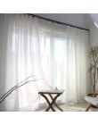 Cortinas de tul sólido de Japón para la ventana del dormitorio cortinas transparentes para la cocina de la sala de estar cortina