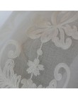Pantallas de flores bordadas blancas de alta calidad estilo europeo gasa tul transparente para dormitorio ventanas de sala corti