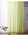 Gran oferta Arco Iris Puerta de gasa sólida cortinas Panel cortina tul transparente para decoración del hogar sala de estar dorm