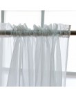 Puro Blanco Transparant sólido Sheer tulle nueva decoración del hogar alto hilo moderno Voile Panel único para cortina dormitori
