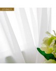 CITYINCITY suave blanco cortinas de tul para sala de estar estilo japonés Voile pura ventana cortina para dormitorio comedor per
