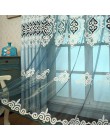Simple tela Jacquard amor bordado cortinas Europea tul cortinas dormitorio Habitación Bahía de decoración de hogar para ventana 