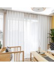 Barato tul blanco cortinas de lino transparente para sala de estar dormitorio cocina gasa tul transparente cortinas tratamientos