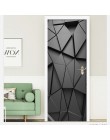 Pegatinas de puerta DIY 3D Mural para sala de estar dormitorio decoración para el hogar póster PVC autoadhesivo impermeable crea