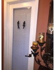 Pegatina adhesiva para puerta de baño hombre/mujer calcomanías de vinilo signo de decoración arte decoración de moda UD88