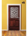 Decoración del hogar DIY puerta PVC impermeable 3D impresión ambiental clásico patrón de protección Pegatina autoadhesiva arte p