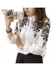 Nueva llegada 2019 moda bordado ropa de mujer de manga larga Casual mujer blusa camisa Oficina señora mujeres blusas 529E 30