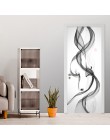 Arte Abstracto creativo puerta pegatina 3D Smog papel tapiz sala de estar dormitorio decoración del hogar pegatinas para puerta 