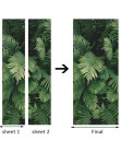 PVC autoadhesivo etiqueta 3D planta verde hojas Papel pintado sala De estar dormitorio decoración del hogar etiquetas De la puer