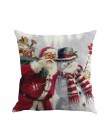 Nueva Navidad almohada Festival estampado de Papa Noel teñido sofá cama para decoración de hogar funda de almohada dormitorio Na