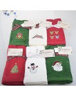 Nuevo juego de toallas de mano decorativas de lujo, toalla de Navidad, toalla bordada de Papá Noel, muñeco de nieve, toallas de 