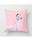 Funda decorativa para cojines de unicornio de animales de dibujos animados funda de cojín decoración del hogar jirafa sofá coche